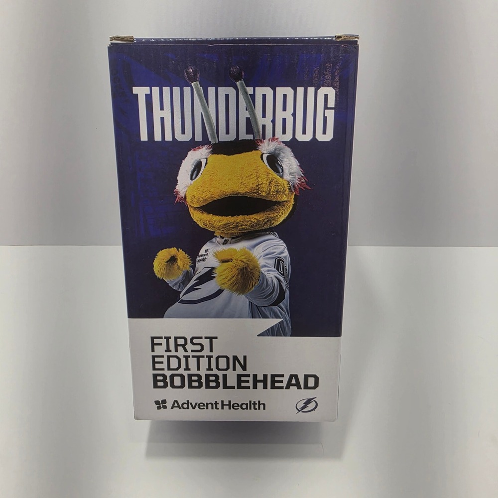 Tampa Bay Lightning Thunderbug First Edition Bobblehead AdventHealth NHL Mascot